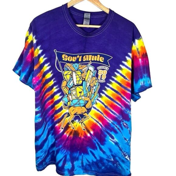 Tie Dye 2019 Gov't Mule Tour T-Shirt Size XL - Picture 1 of 6